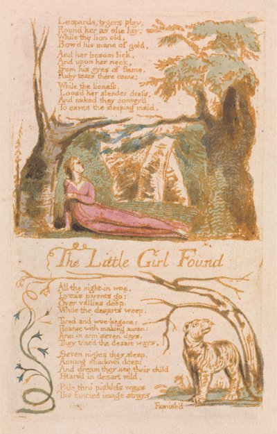 The Little Girl Found, plate 6 from Songs of Innocence, 1789 by William Blake
